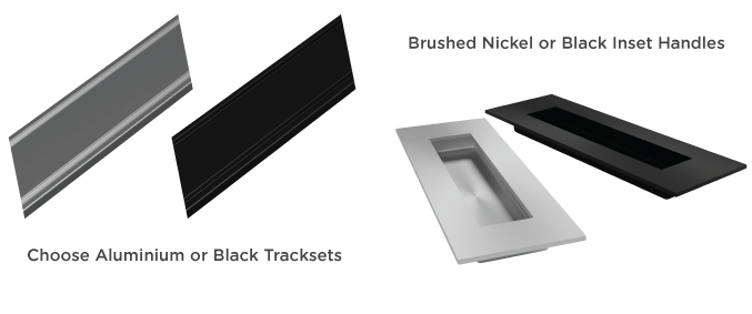 Handle and trackset configuration options.