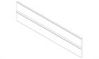Blum Antaro / Intivo cross divider to suit 450mm cabinet  silk white