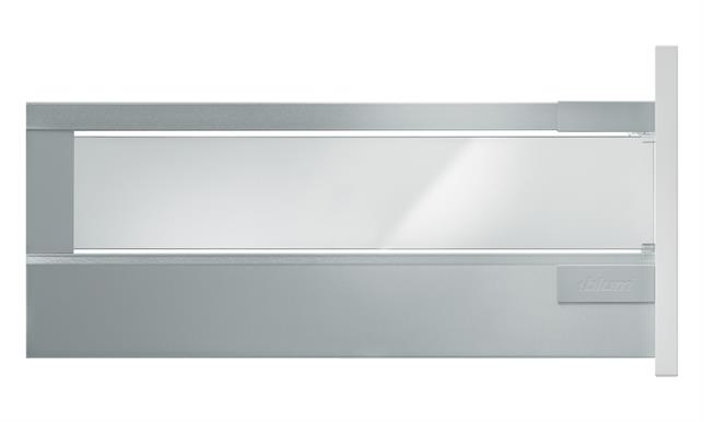 Pan Drawer with Glass Design Element