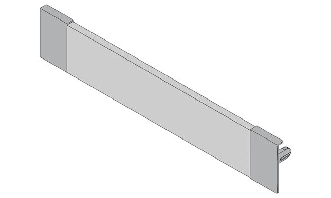 Internal cutlery drawer front