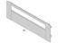 Internal pan drawer front