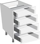 Legrabox Orion Grey 300mm Cabinet Pack, 4 Cutlery Drawers
