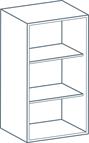 400 x 900mm Wall Unit Carcass in Light Grey (Flat Pack)