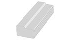 Cornice GL10, 2.4mtr top fixed Square Bullnose style Raw