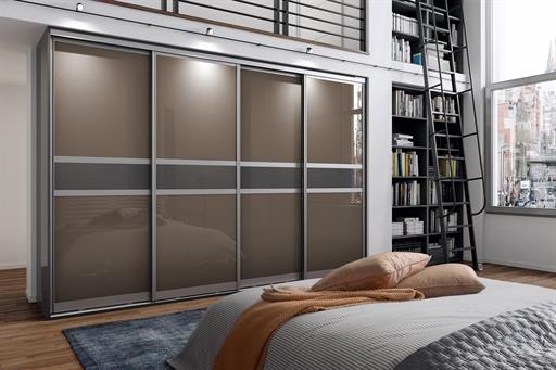 Primo - Aluminium - Latte Mirror Gloss and Anthracite Mirror Gloss