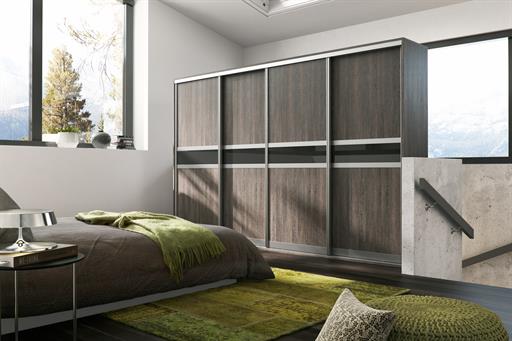Primo - Aluminium - Mali Wenge MFC and Black Glass