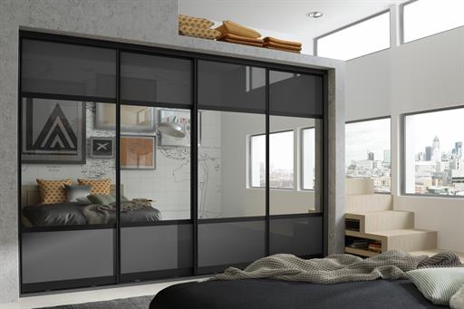 Primo - Black - Anthracite Acrylic and Mirror