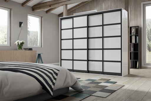 Primo - Black - Pure White Glass