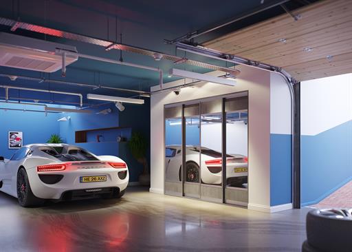 Ronda - Aluminium - Mirror and Boston Concrete