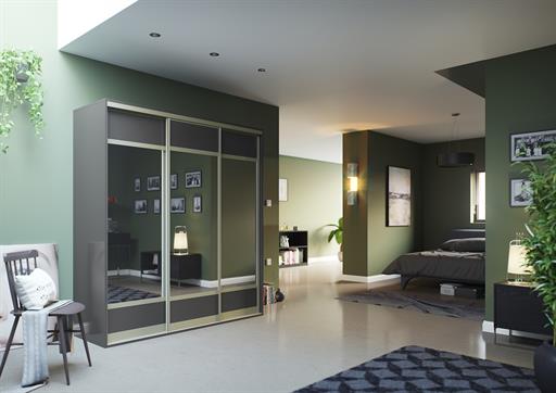 Ronda - Aluminium - Mirror and PerfectSense Matt Dust Grey