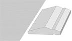 Cornice GL2, 3mtr top fixed shaker style Painted Oak light grey