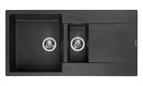 Reginox Granite Composite Amsterdam Sink 1.5 Bowl Black