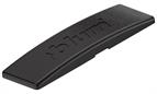 Blum curved 'Blum' cover cap in Onyx Black