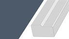 Cornice GL10, 3mtr top fixed Square Bullnose style Super Matt Alby Blue
