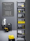 Wirework - Lamina Anthracite Larder Unit Soft Close, 300mm
