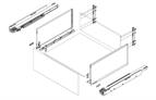 Blum Legrabox with Blumotion F height 500mm carbon black (40kg)