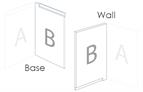 Avanti Opus  Bi-Fold Corner Door RH Base LH Wall, SM Light Grey 715 x 312mm