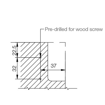 Gola Worktop J Profile