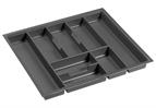 Legrabox grey cutlery insert (500mm deep) w521 x d473mm to fit 600mm