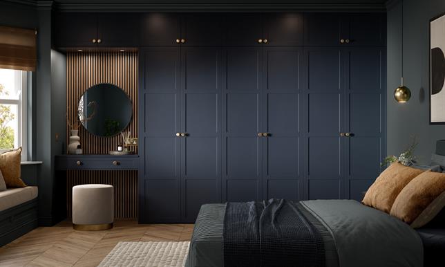Juno Super Matt Indigo Blue - Bedroom