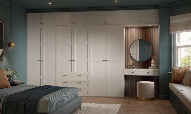 Juno Super Matt Angora Grey - Bedroom
