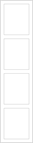 Avanti Juno 18mm Wardrobe Door, Super Matt Indigo Blue, 2155 x 496mm
