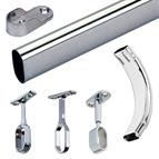 Oval Wardrobe Rail and Fixings