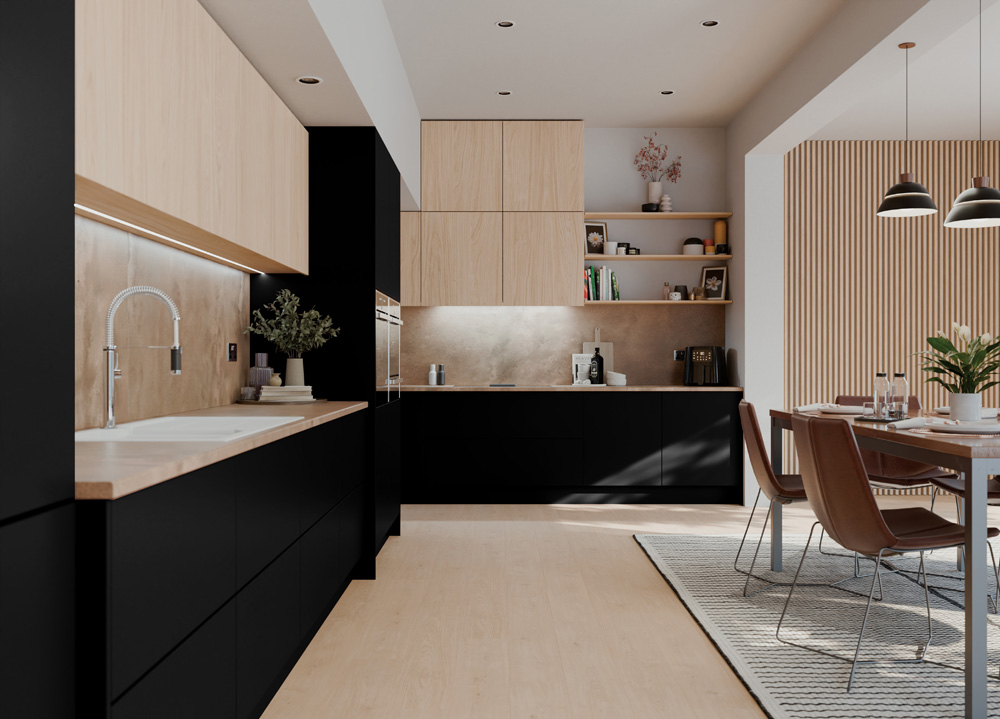 Decor Panels Serica 18mm Super Matt Black MDF 3050 x 1220mm