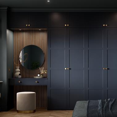 Juno Super Matt Indigo Blue - Bedroom