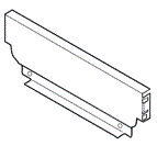 Blum Steel Back  to Suit 83 x 1000mm Grey R906