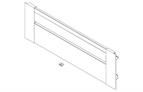 Blum Legrabox 'C' height inner drawer front to suit 450mm (gallery) s/steel