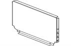 Blum Steel Back to Suit 183 X 600mm Silk White