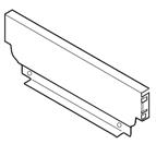 Blum Steel Back to Suit 86 X 400mm Silk White