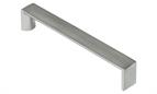 Square 'D' Handle, Brushed Nickel, 160mm centres
