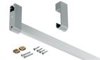 Aluminium Wardrobe Rail Inc Fixing Hardware For 900mm Cabinet